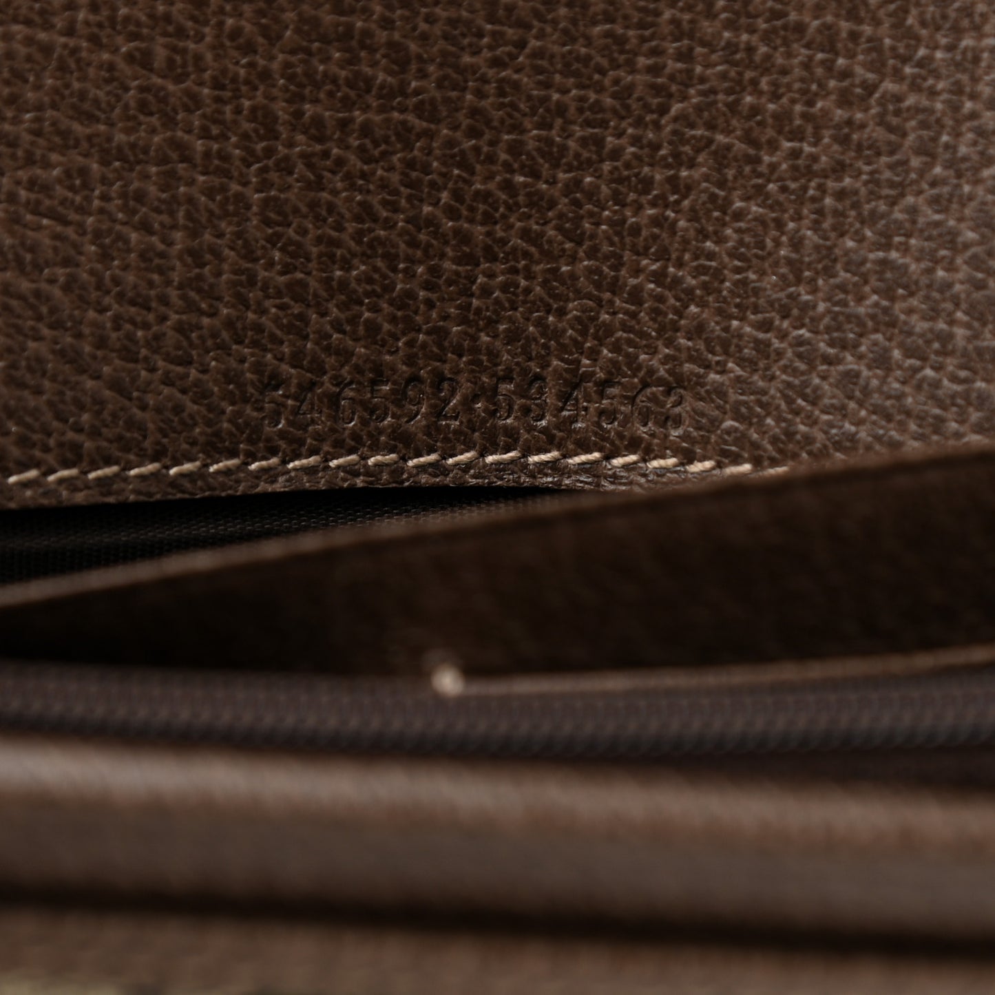 GG Supreme Monogram Web Ophidia Wallet On Chain Brown