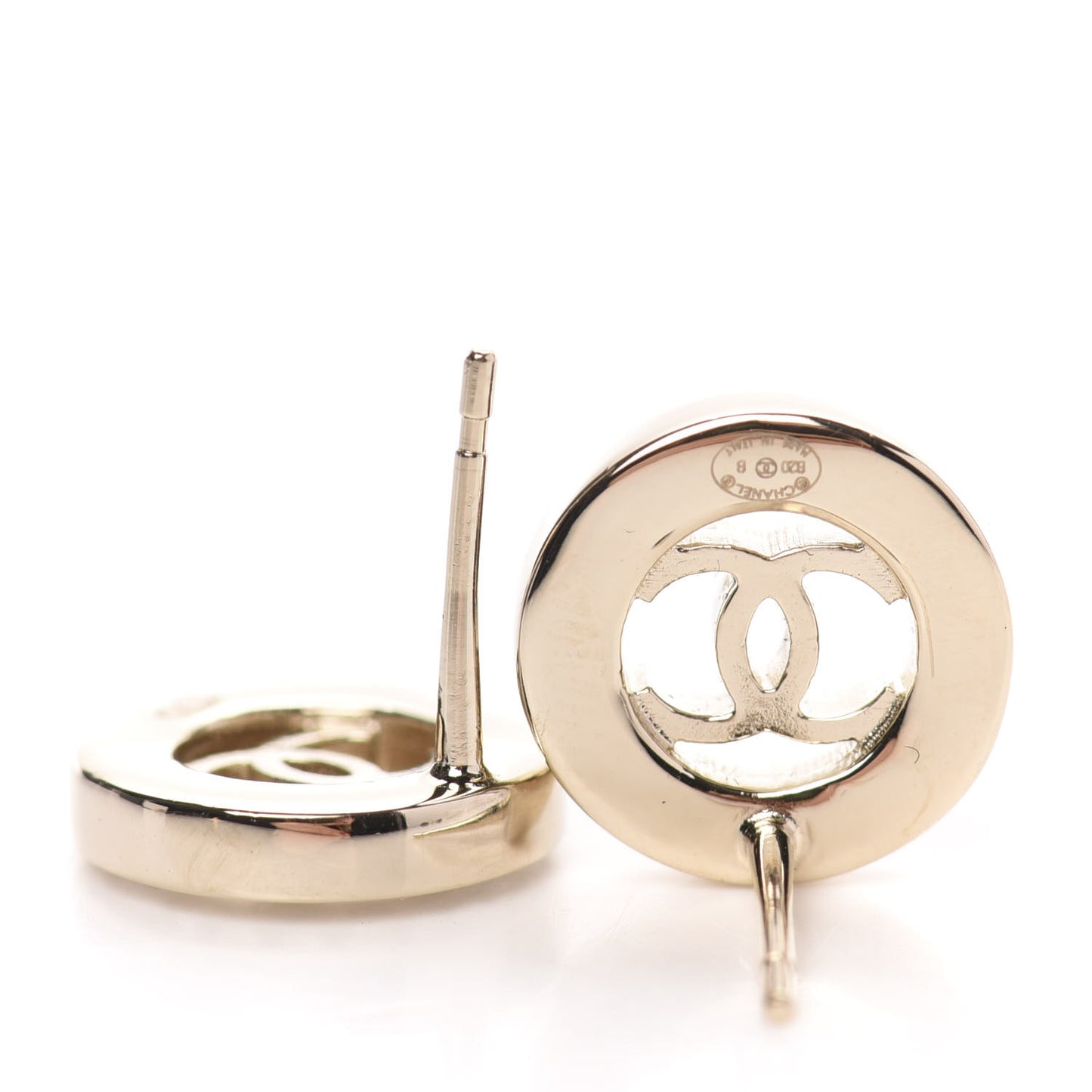 Metal Crystal Bow-tiful CC Earrings Gold