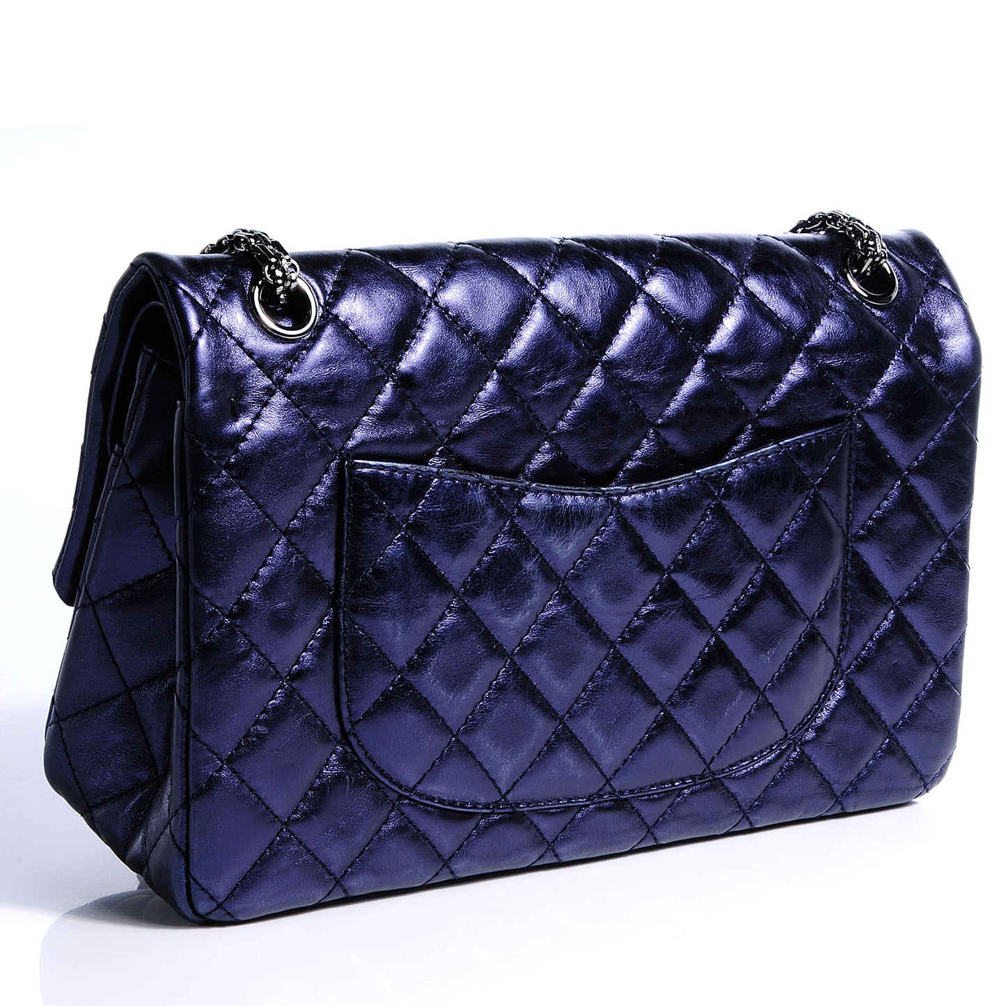Calfskin 2.55 Reissue 226 Flap Metallic Blue