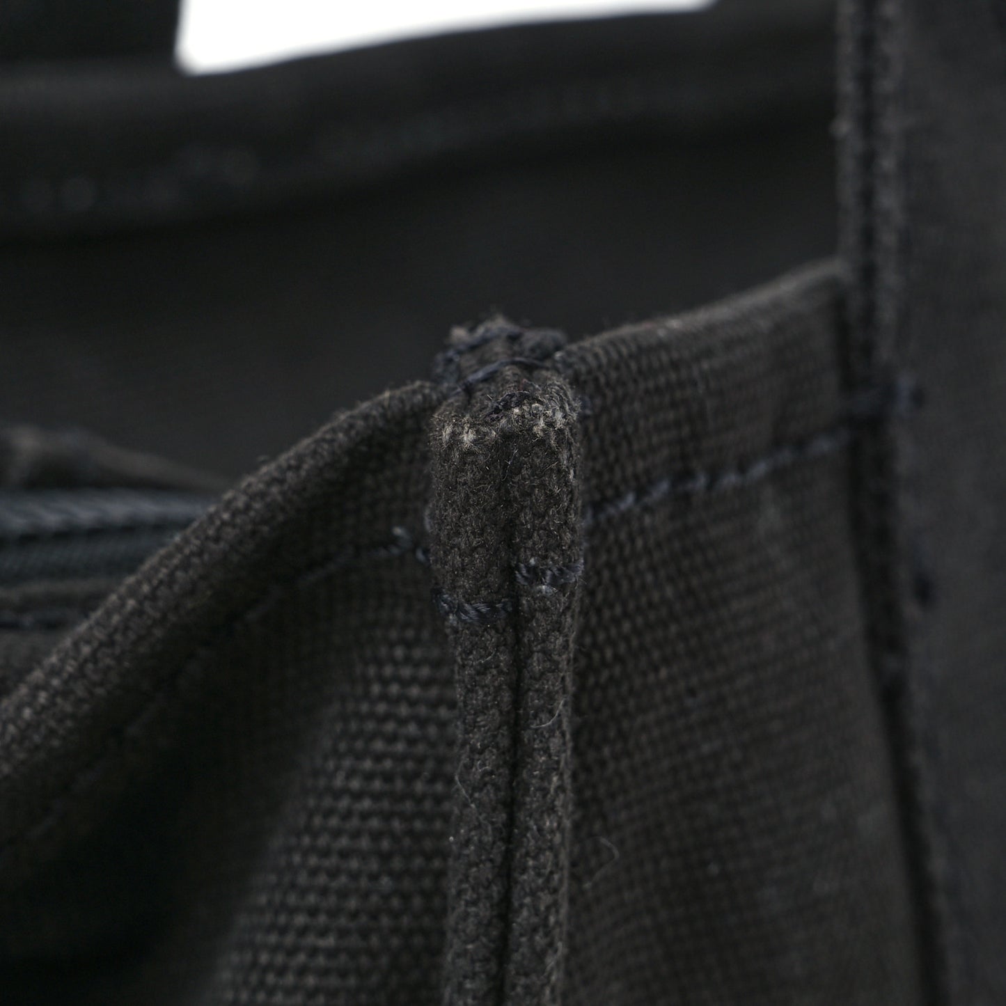 Cotton Canvas Mini The Traveler Tote Bag Black