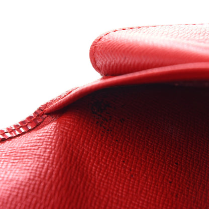 Louis Vuitton Epi Porte Tresor Etui Papiers Wallet Castillan Red 11 of 11