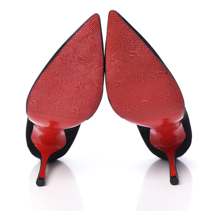 Christian Louboutin Veau Velours Decoltish 100 Pumps 36.5 Black 9 of 16