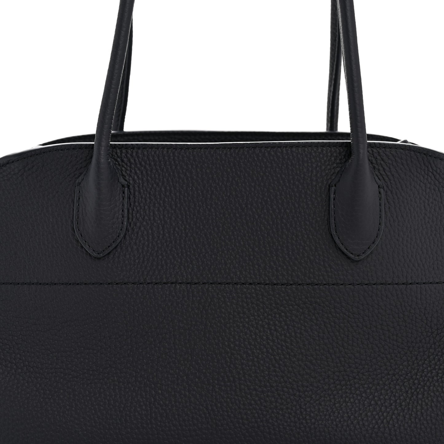 Matte Grained Calfskin Margaux Shoulder 12 Marine