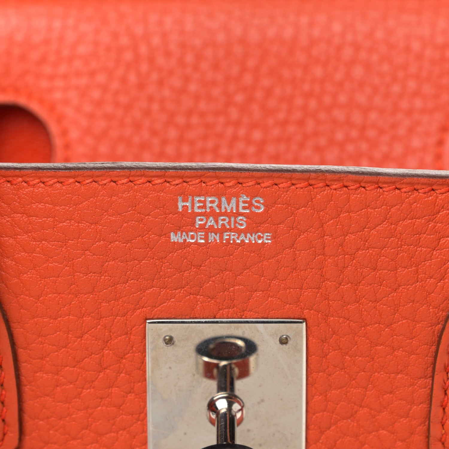 Hermes Taurillon Clemence Birkin 30 Capucine 6 of 14