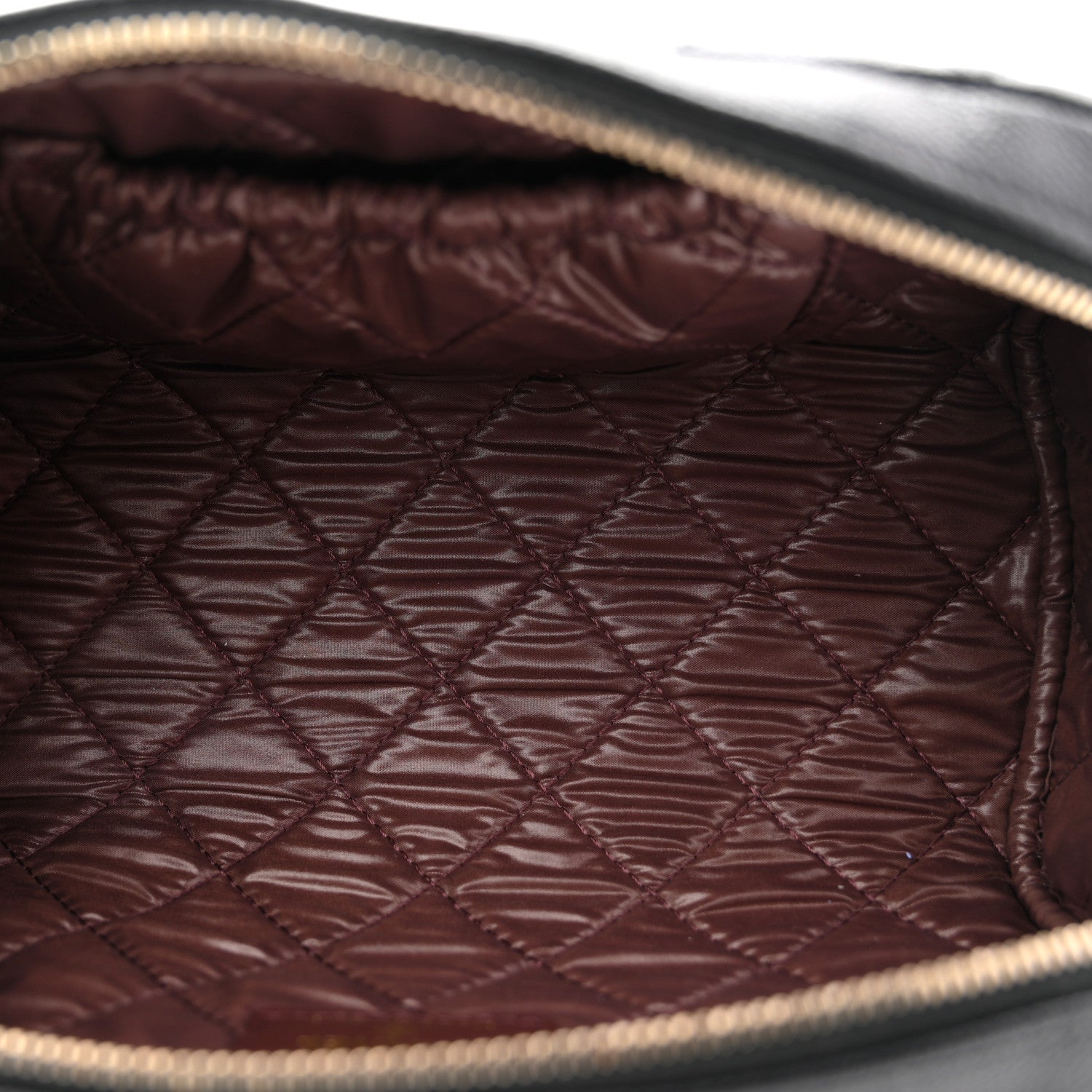 Chanel Caviar Quilted Double Zip Pouch Cosmetic Case Black 5 of 10