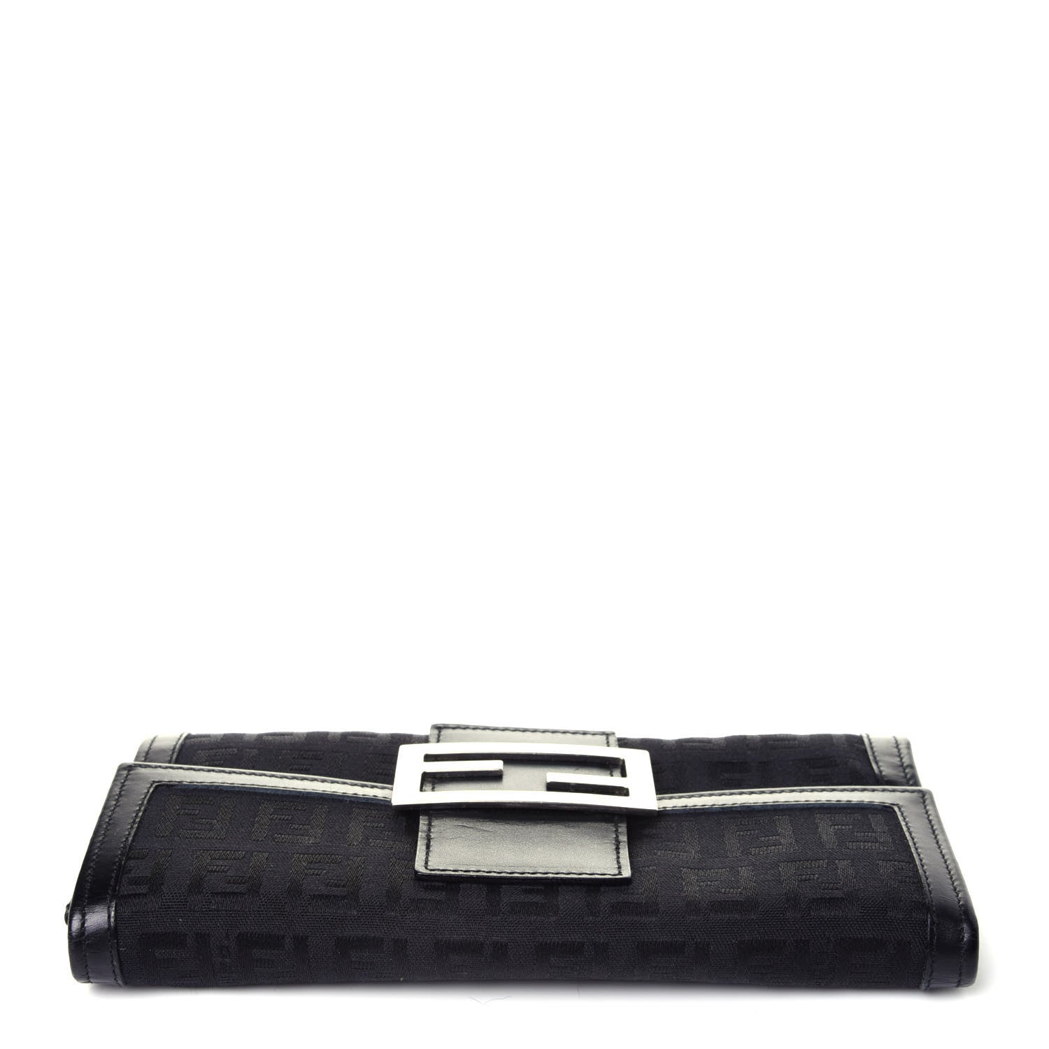 Fendi Zucchino Forever Continental Wallet Black 11 of 12