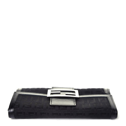 Fendi Zucchino Forever Continental Wallet Black 11 of 12