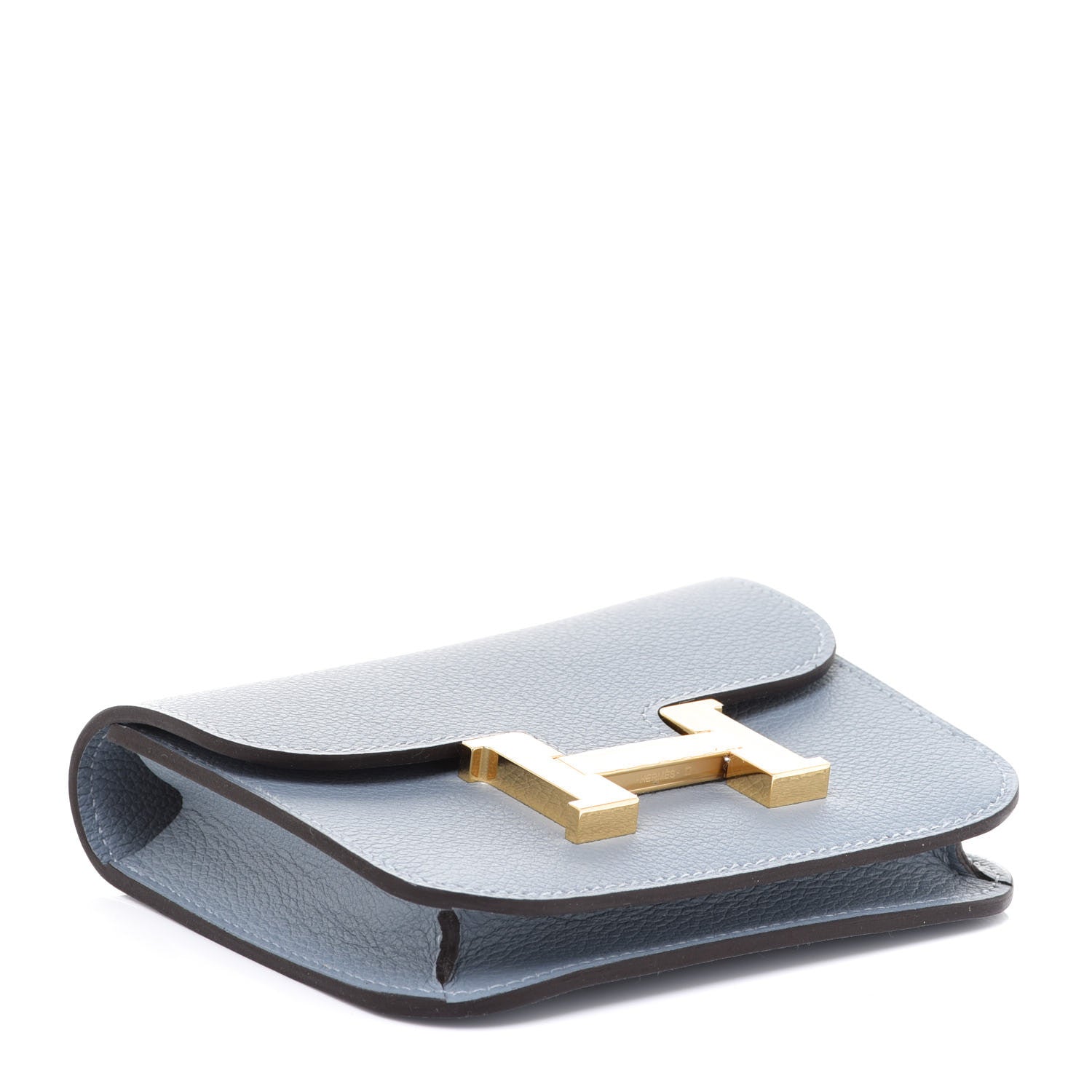 Hermes Evercolor Constance Slim Wallet Bleu Lin 5 of 8
