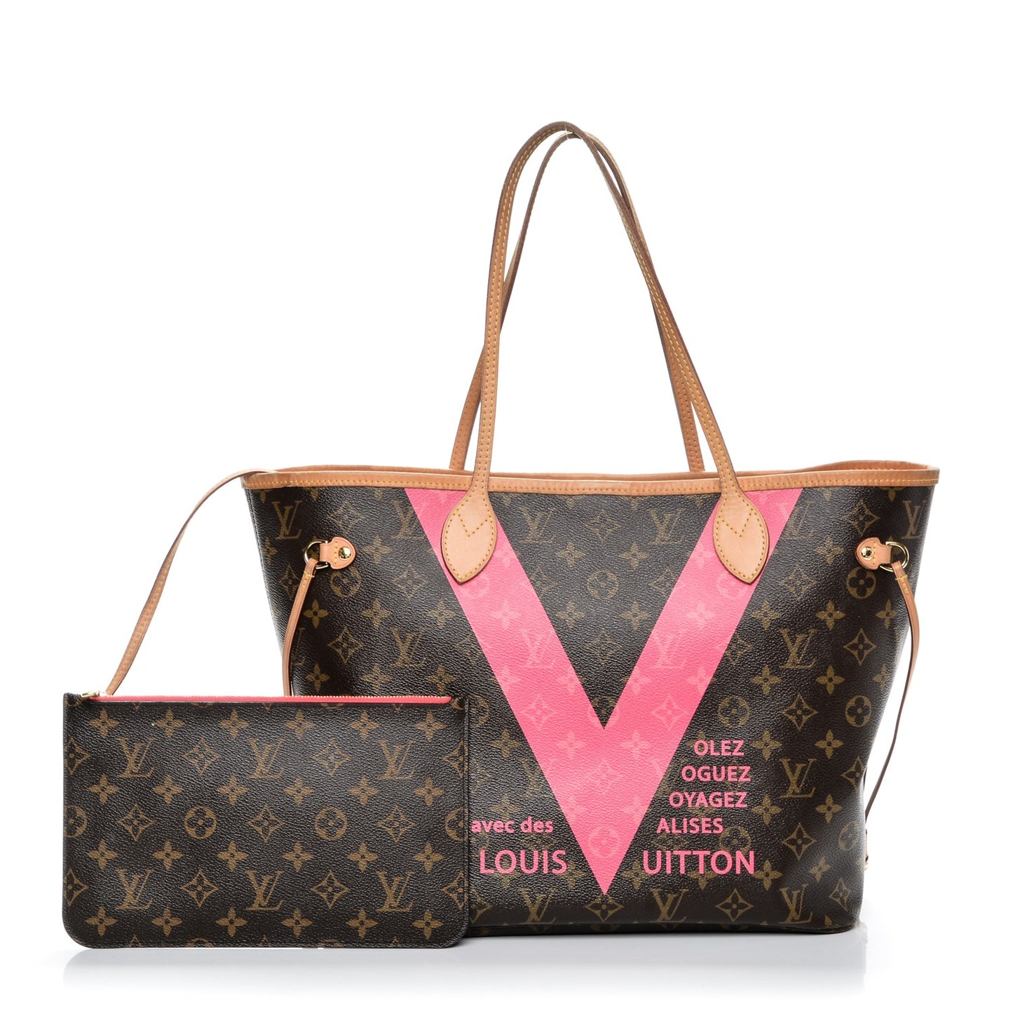 Monogram V Neverfull MM Grenade