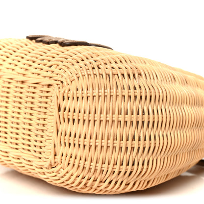 Miu Miu Wicker Wander Hobo Tan 10 of 10