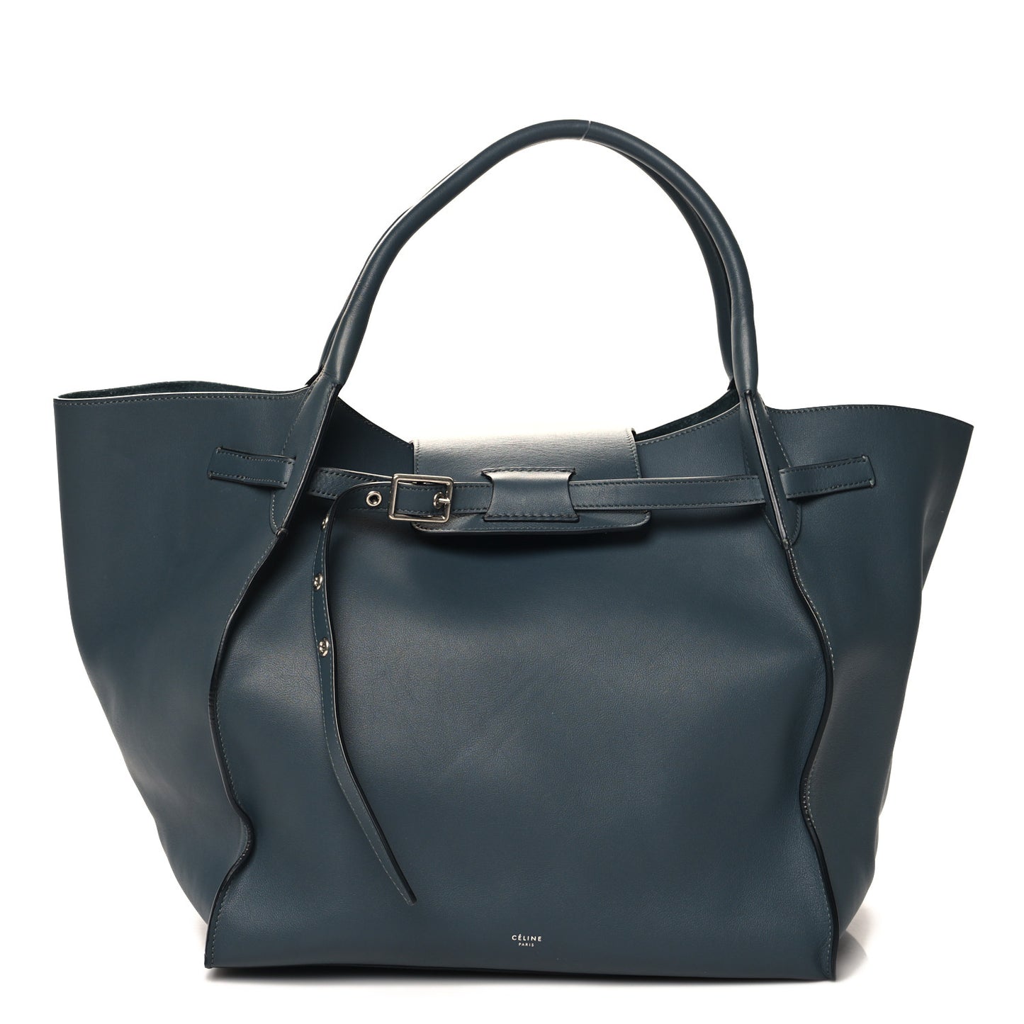 Smooth Calfskin Medium Big Bag Slate Blue