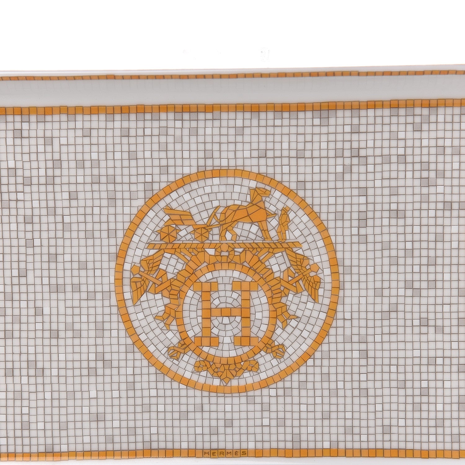 Hermes Porcelain Mosaique au 24 Sushi Plate 5 of 8