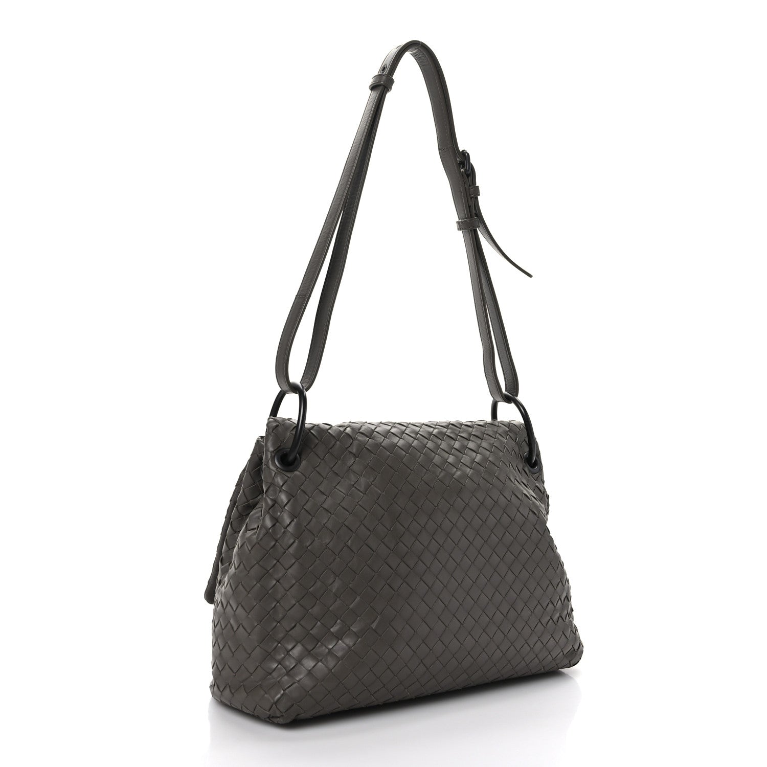 Bottega Veneta Nappa Intrecciato Flap Shoulder Bag Quetsche 3 of 9