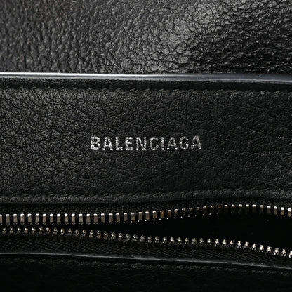 Balenciaga Metallic Goatskin Logo XXS Everyday Tote Argent Black 6 of 13