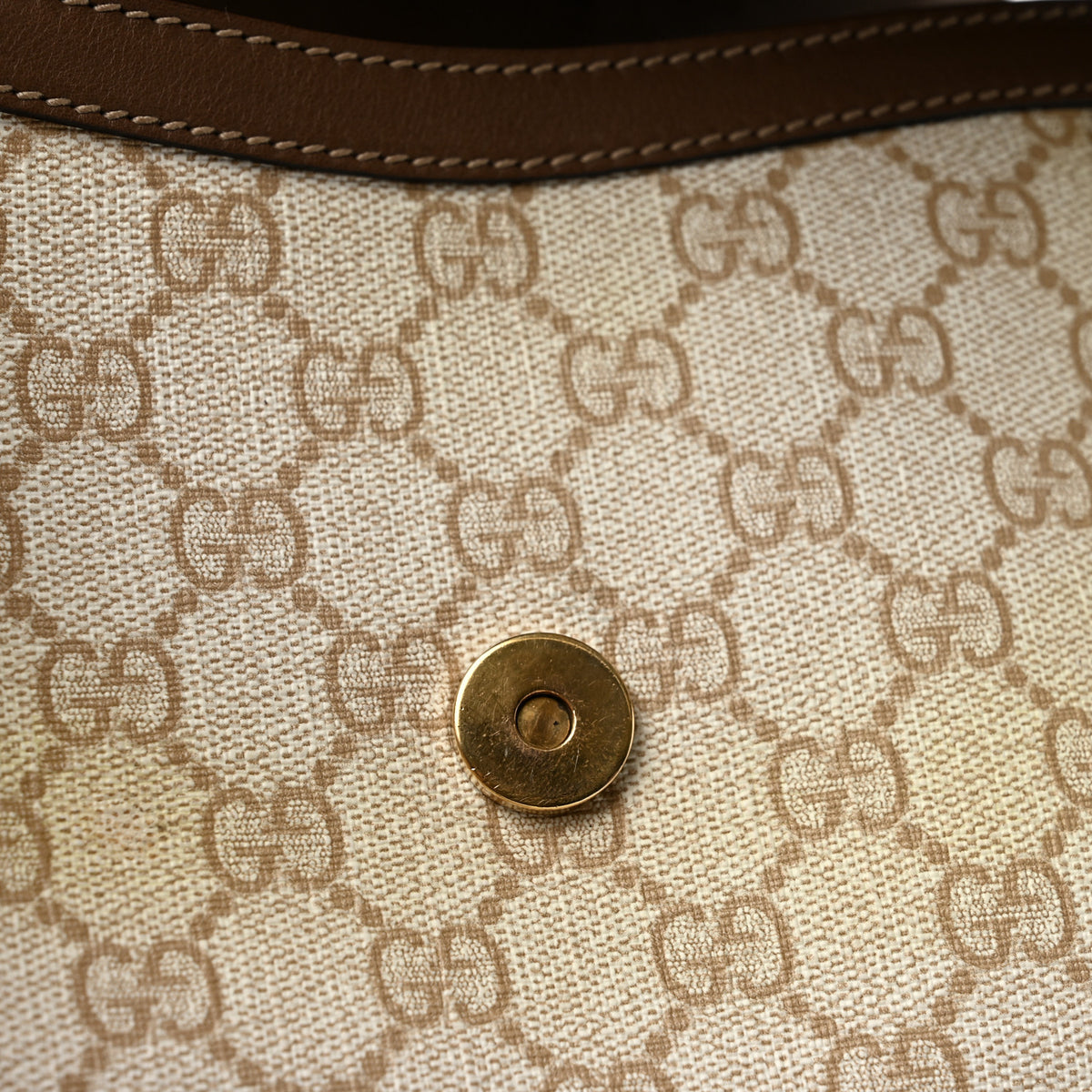 Gucci GG Supreme Monogram Small Nice Messenger Bag Brown 12 of 14