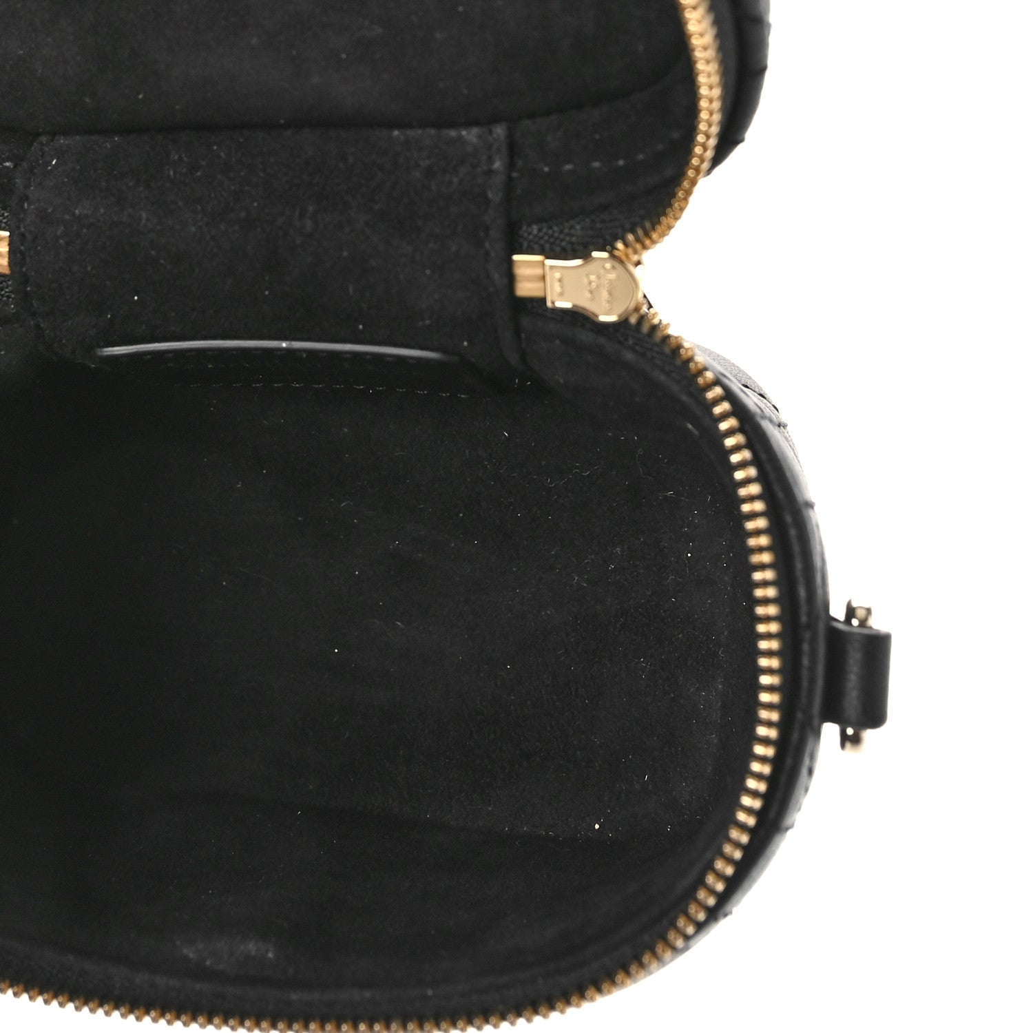 Christian Dior Lambskin Cannage Micro Lady Dior Vanity Case Black 5 of 11