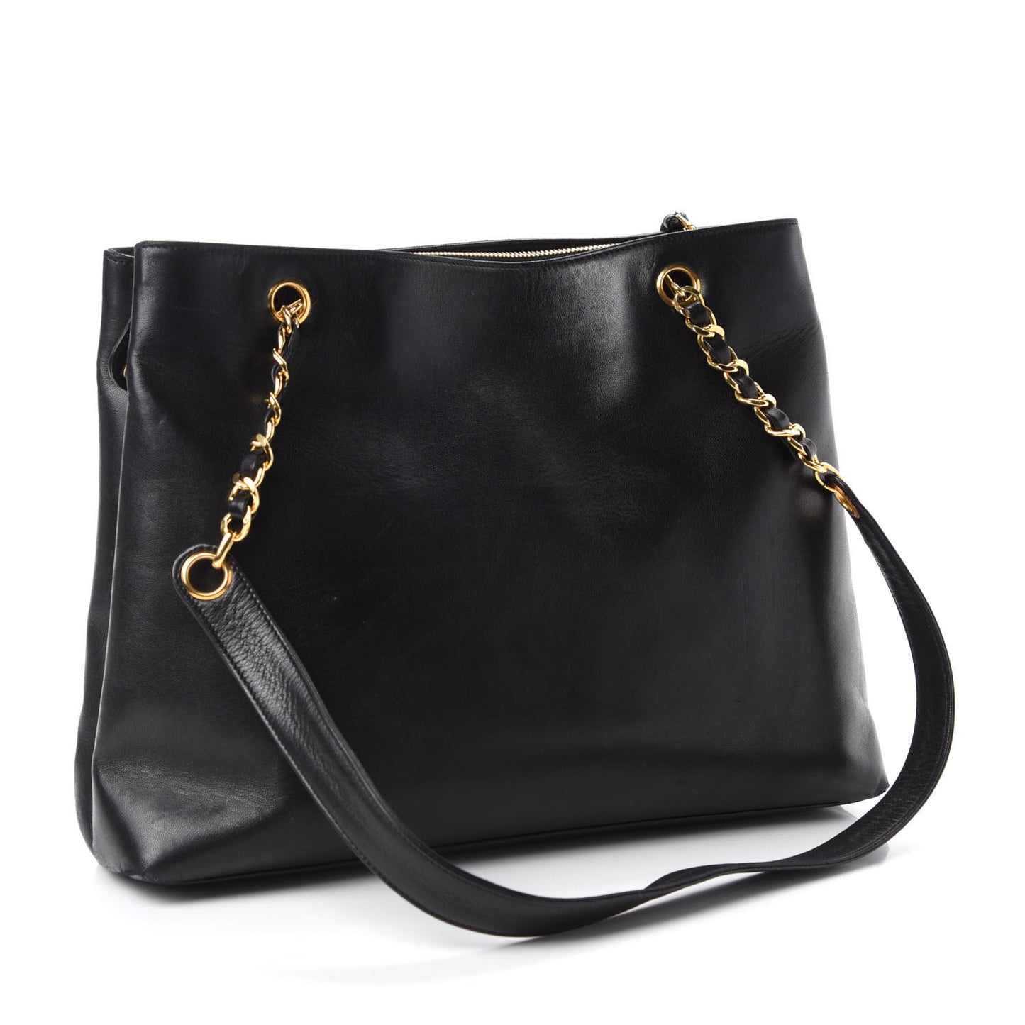 Lambskin Flap Shoulder Bag Black