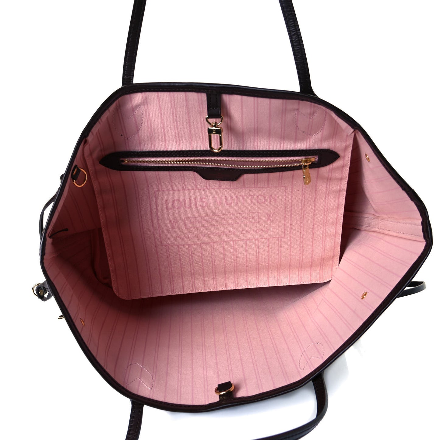 Damier Ebene Neo Neverfull MM Rose Ballerine