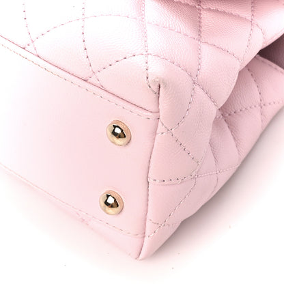 Chanel Caviar Quilted Mini Coco Handle Flap Light Pink 11 of 12