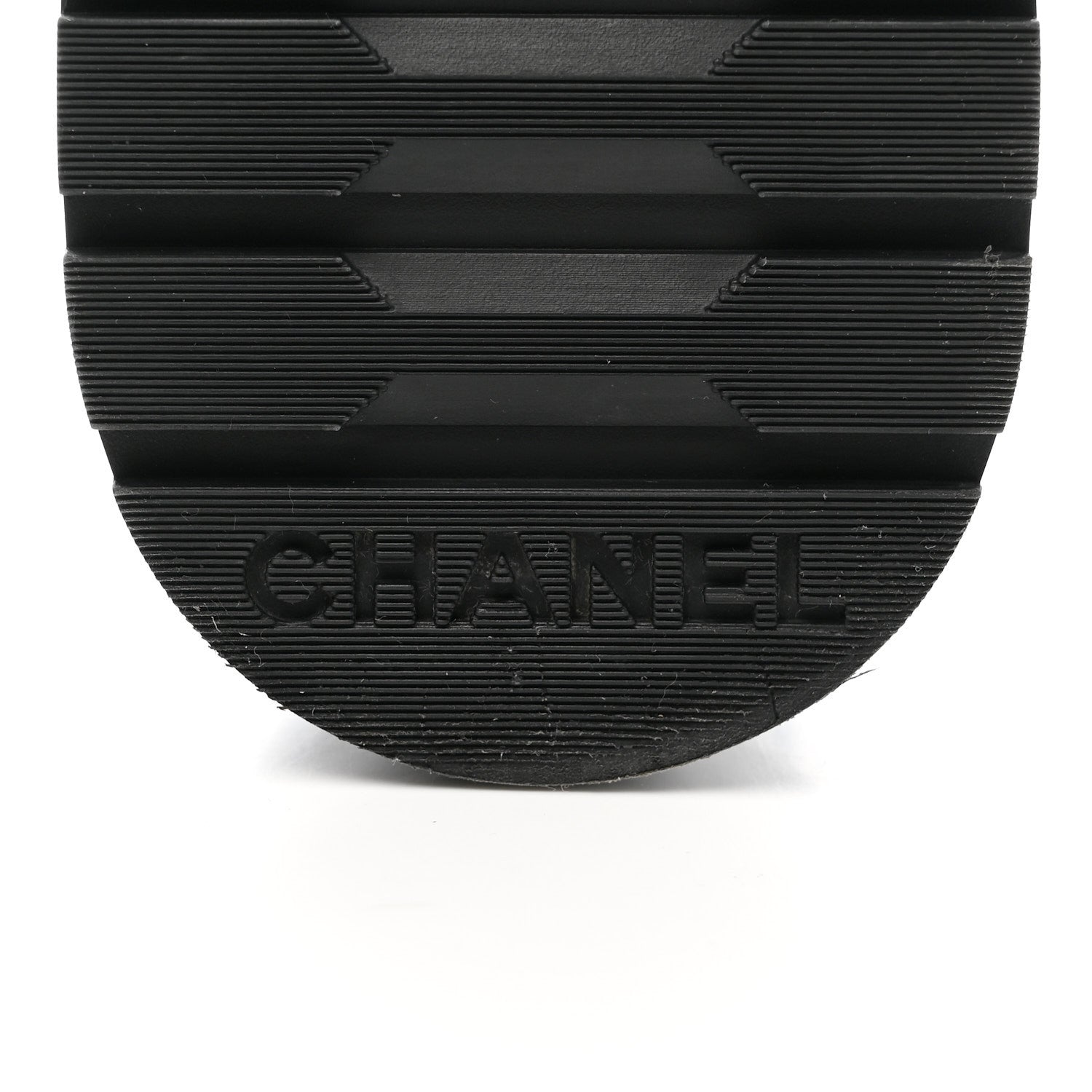 Chanel Shiny Lambskin Quilted Lace Up Combat Boots 38.5 Black 6 of 10
