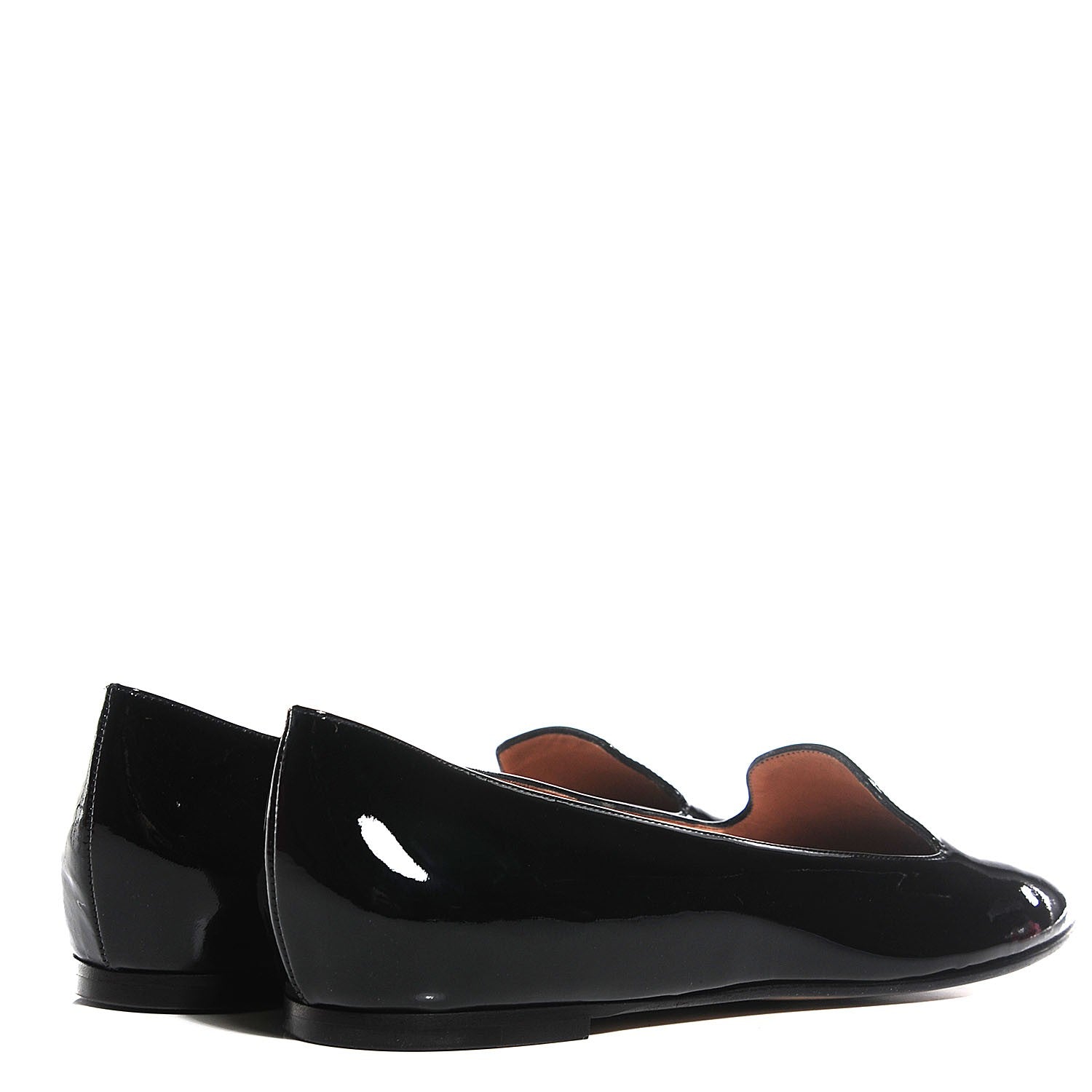 Valentino Garavani Patent Loafer Flats 39 Black 4 of 8