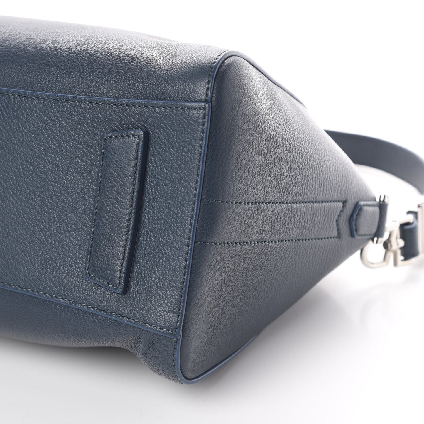 Sugar Goatskin Small Antigona Mineral Blue