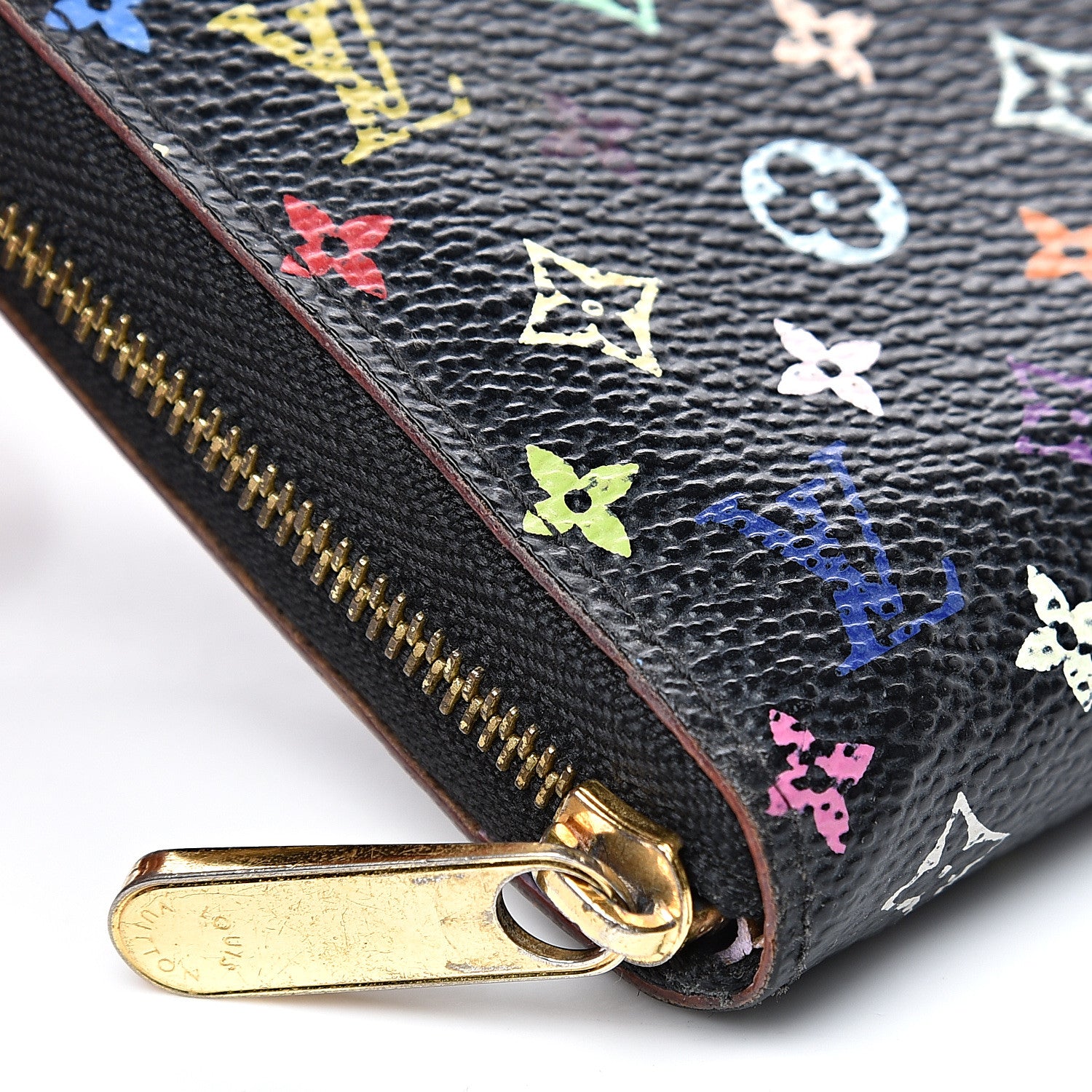 Louis Vuitton Monogram Multicolor Zippy Coin Purse Black Violet 7 of 11