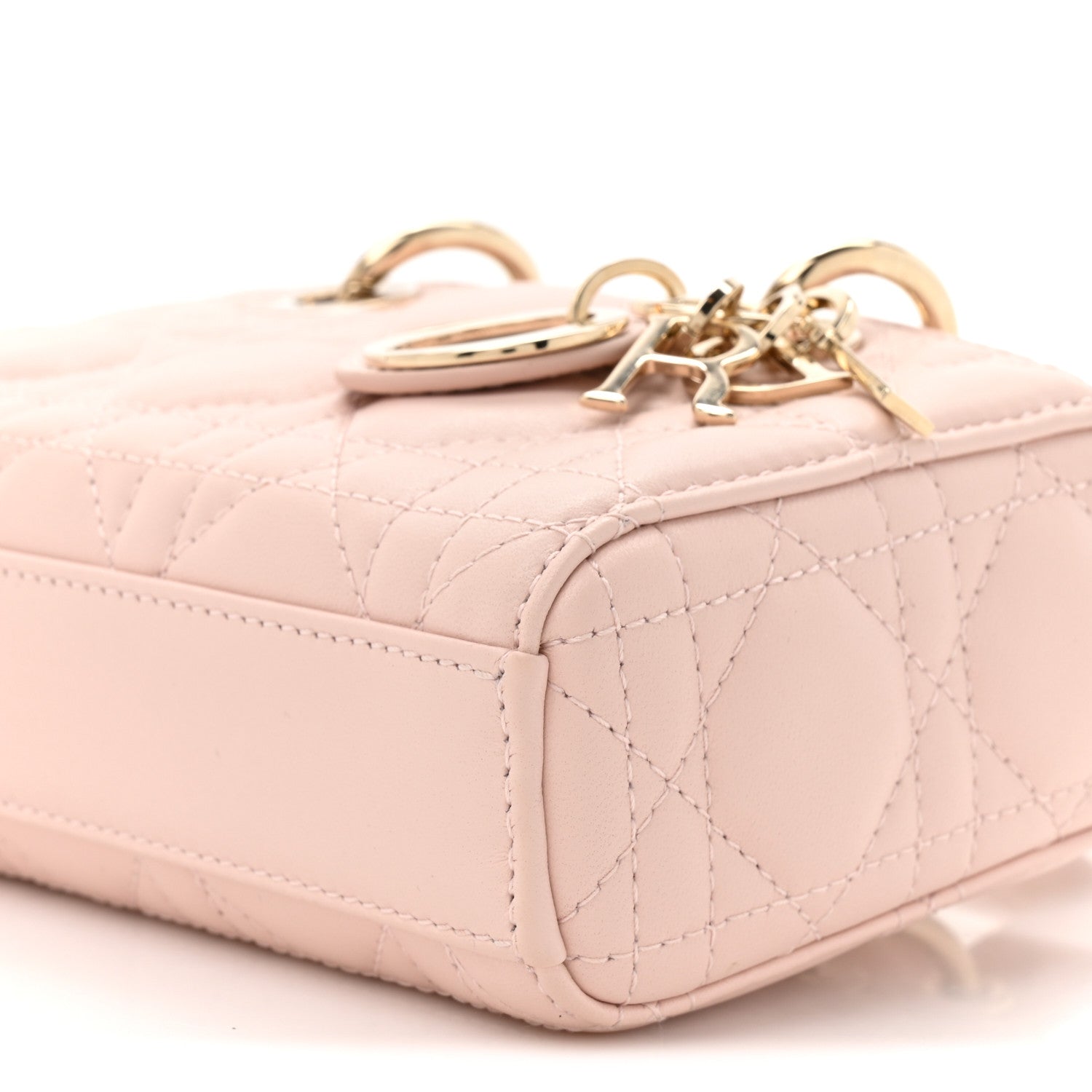 Christian Dior Lambskin Cannage Micro Lady D-Joy Powder Pink 9 of 13
