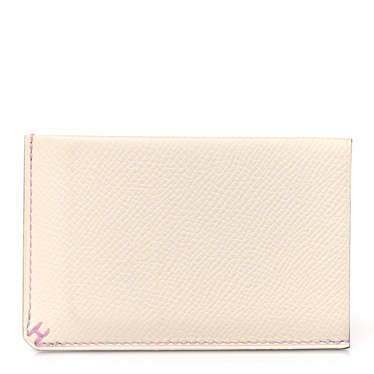 Hermes Epsom Card Case Nata Mauve Sylvestre 1 of 9