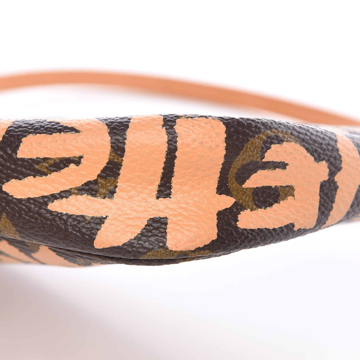 Monogram Graffiti Pochette Accessories Peach