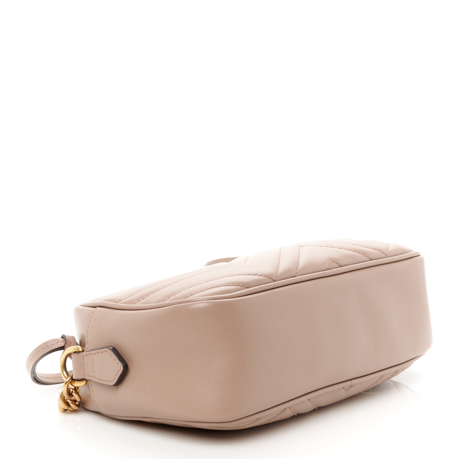 Gucci Calfskin Matelasse Small GG Marmont Chain Shoulder Bag Porcelain Rose 4 of 11