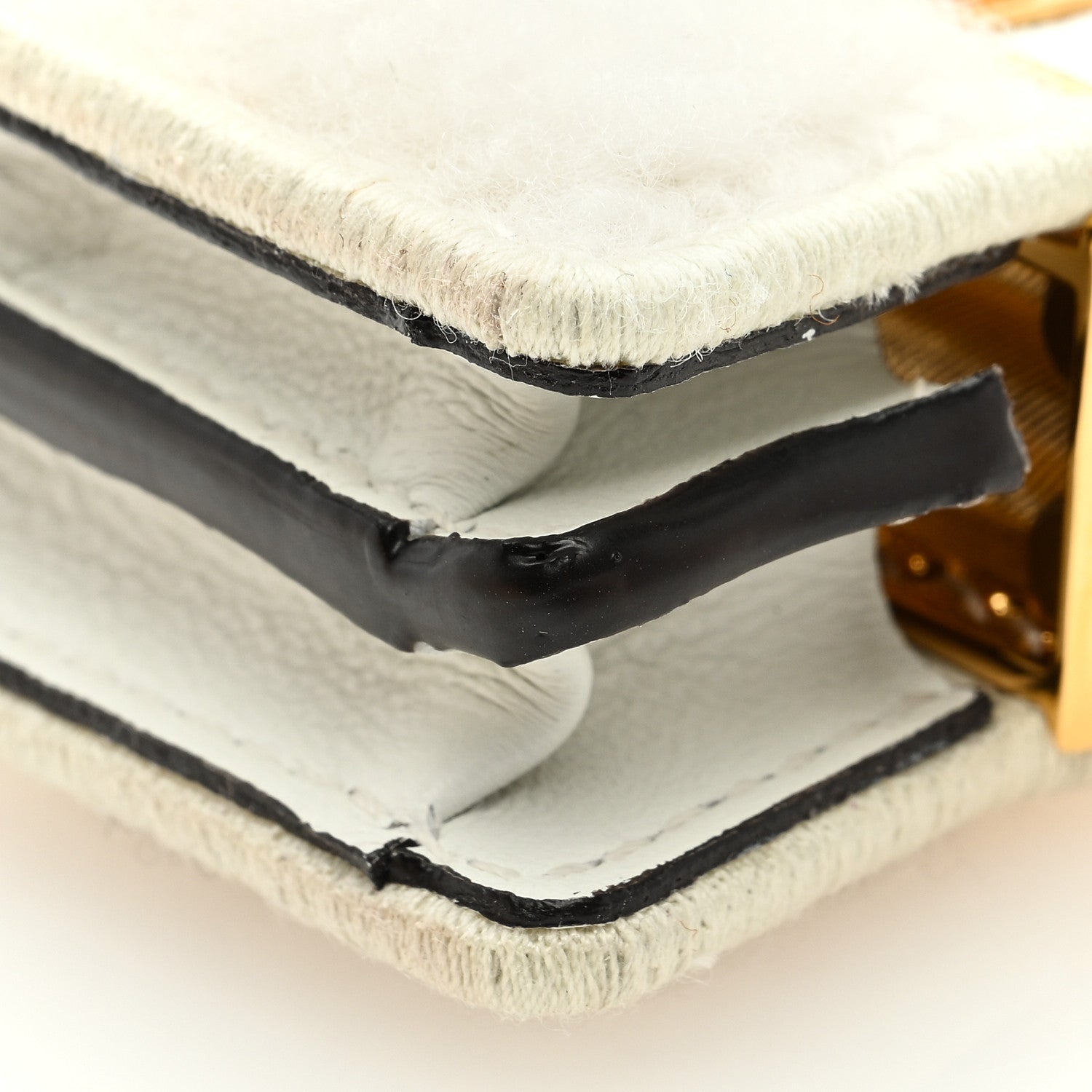 Fendi Sheepskin Fendiroma Peekaboo Key Case White 8 of 8