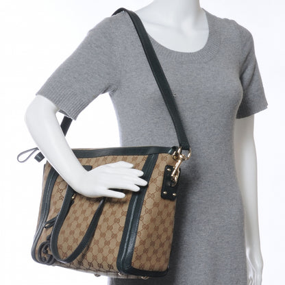 Gucci Monogram Charm Medium Top Handle Bag Green 2 of 7