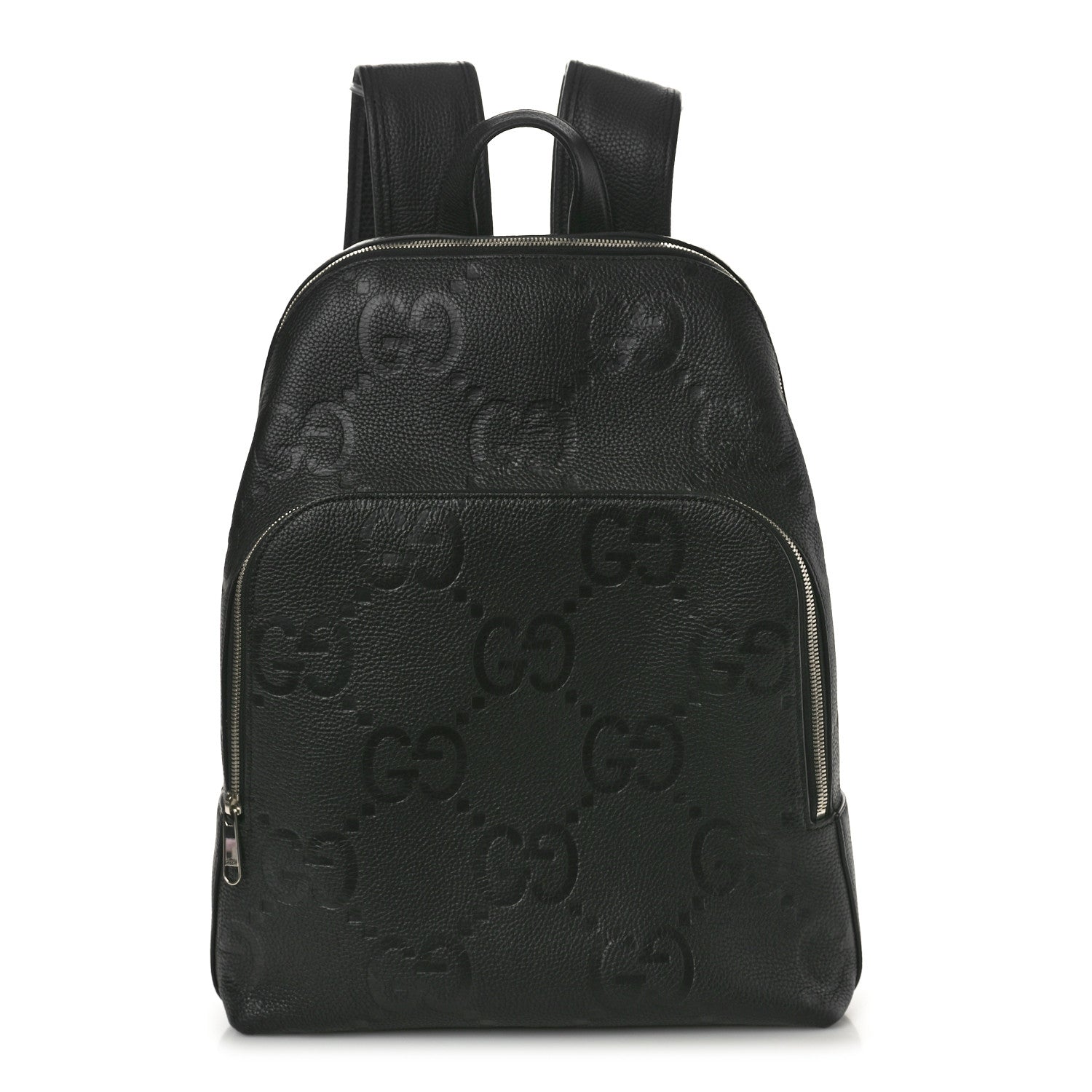 Gucci Calfskin Jumbo GG Embossed Large Backpack Black 1 of 10