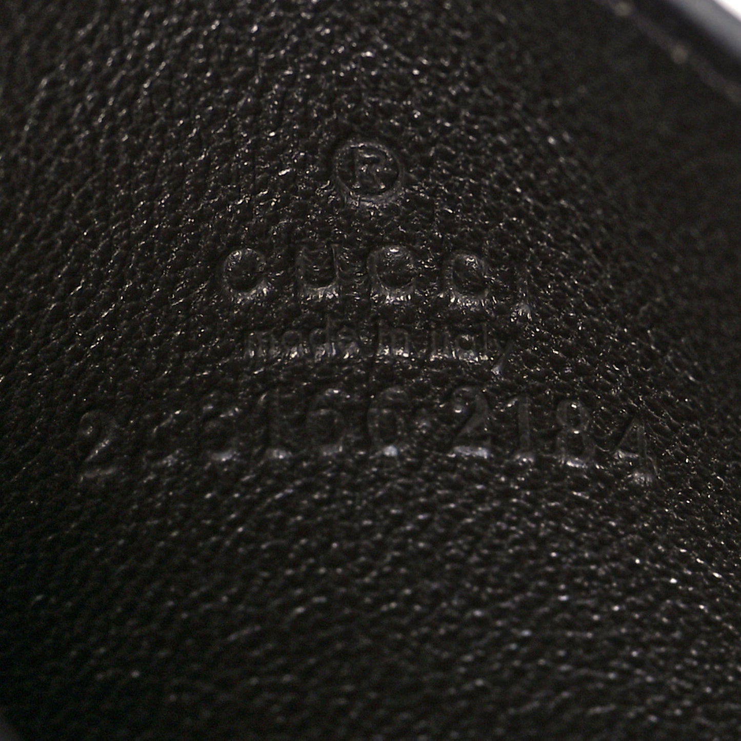 GG Supreme Monogram Calfskin Card Holder Beige Ebony Cuir