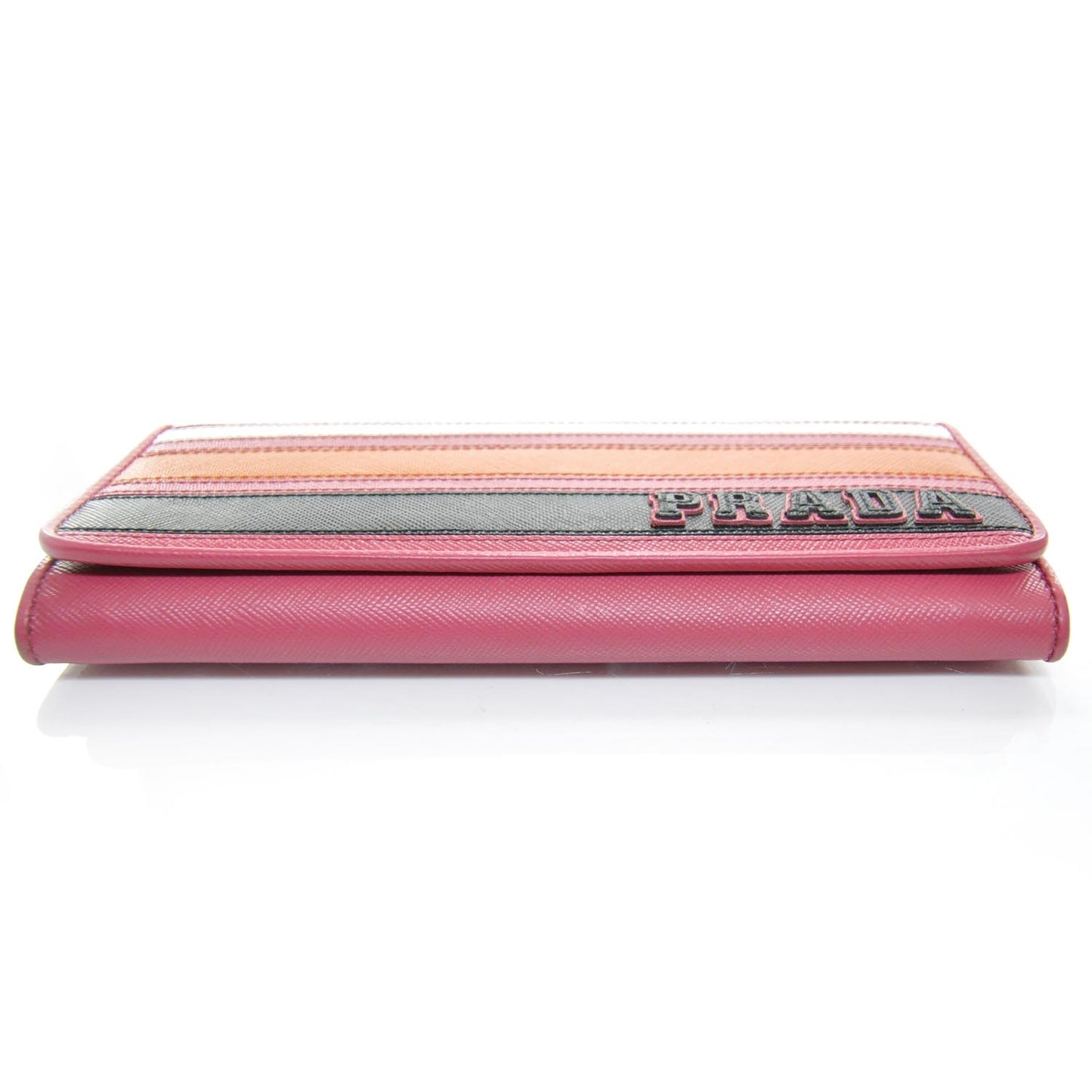 Saffiano Striped Continental Wallet