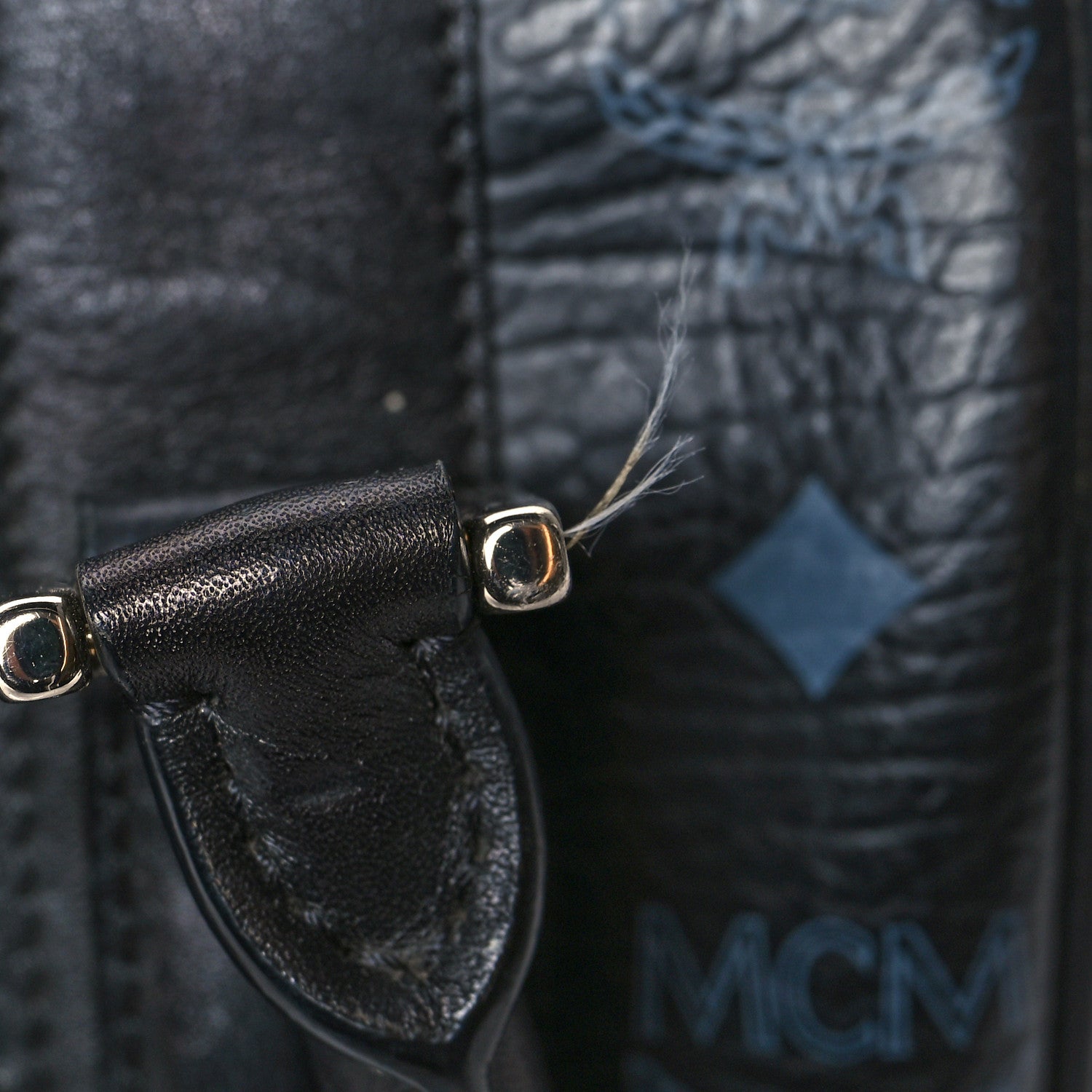 MCM Visetos Boston Bag Black 12 of 13