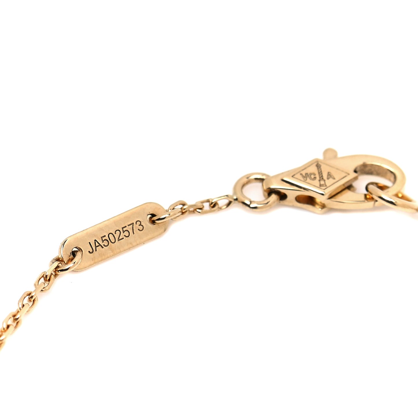 18K Yellow Gold Mother of Pearl Sweet Alhambra Bracelet