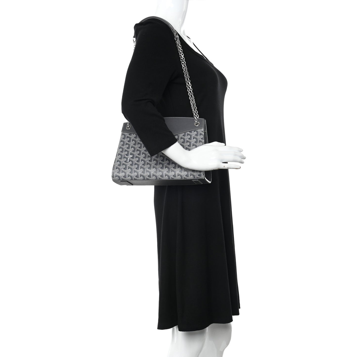 Goyardine Rouette Structure PM Grey