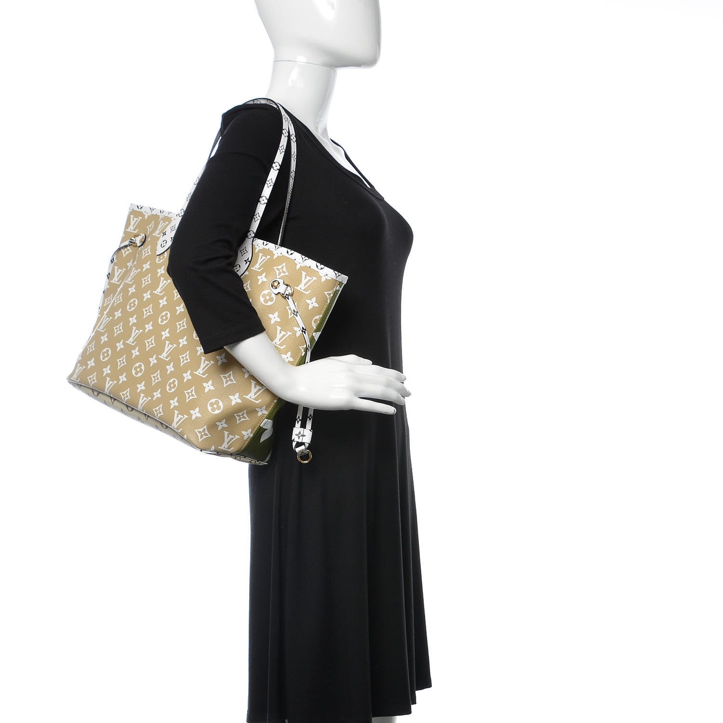Monogram Giant Neverfull MM Kaki