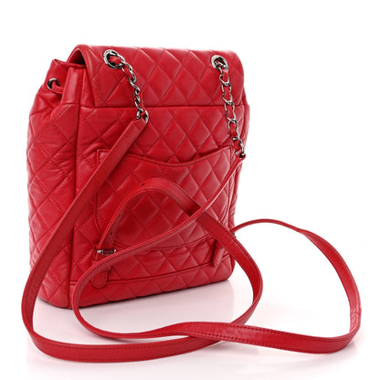 Chanel Lambskin Quilted Small Urban Spirit Backpack Red 3 of 10