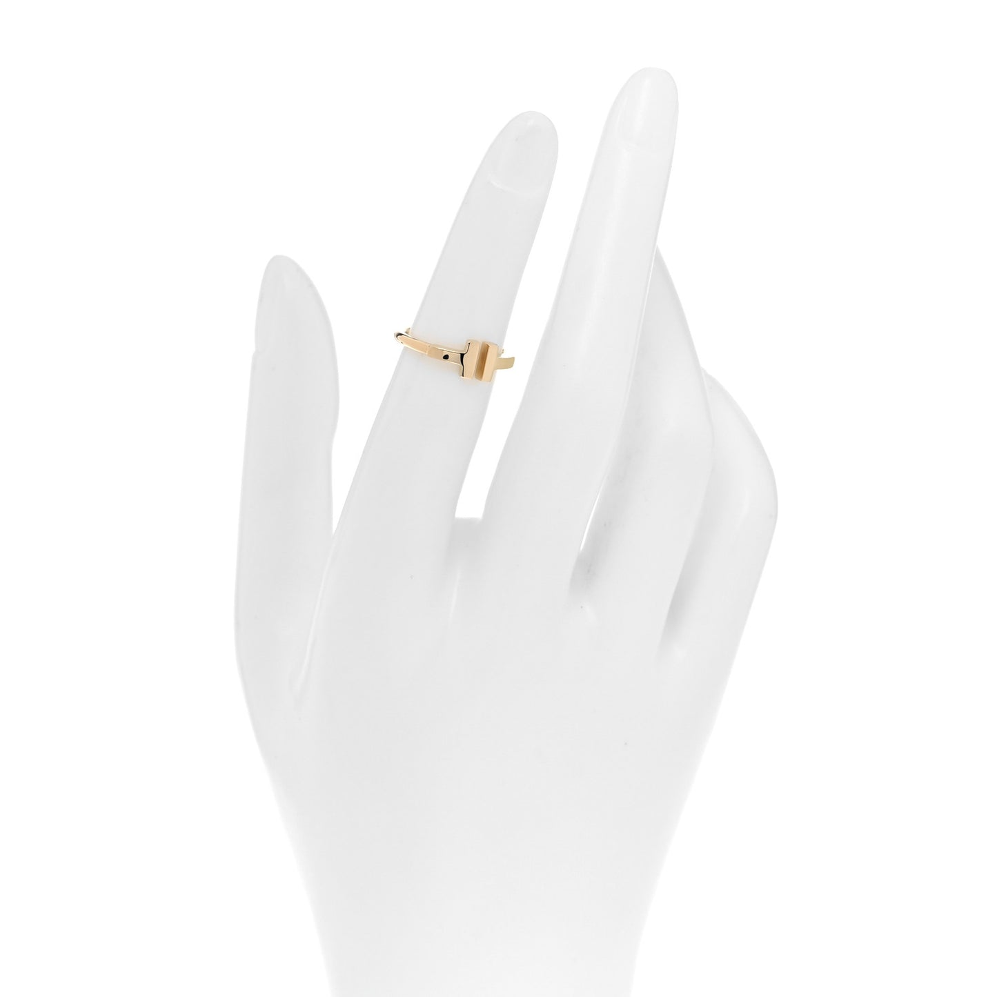 18K Yellow Gold T Wire Ring 48 4.5
