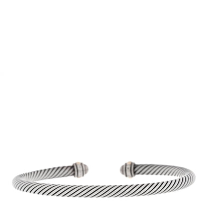 David Yurman DAVID YURMAN Sterling Silver 18K Yellow Gold 4mm Cable Classics Bracelet 2 of 4