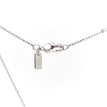 Gucci 18K White Gold Icon Twirl Pendant Necklace 5 of 6