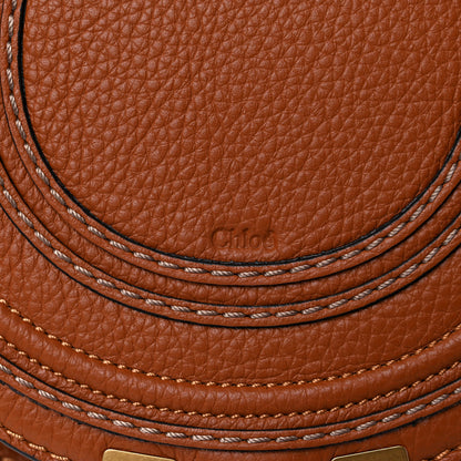 Chloe Calfskin Mini Marcie Round Crossbody Bag Tan 11 of 11