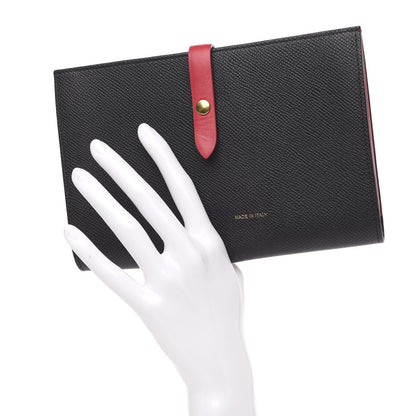 Celine Grained Calfskin Large Multifunction Strap Wallet Black 2 of 8