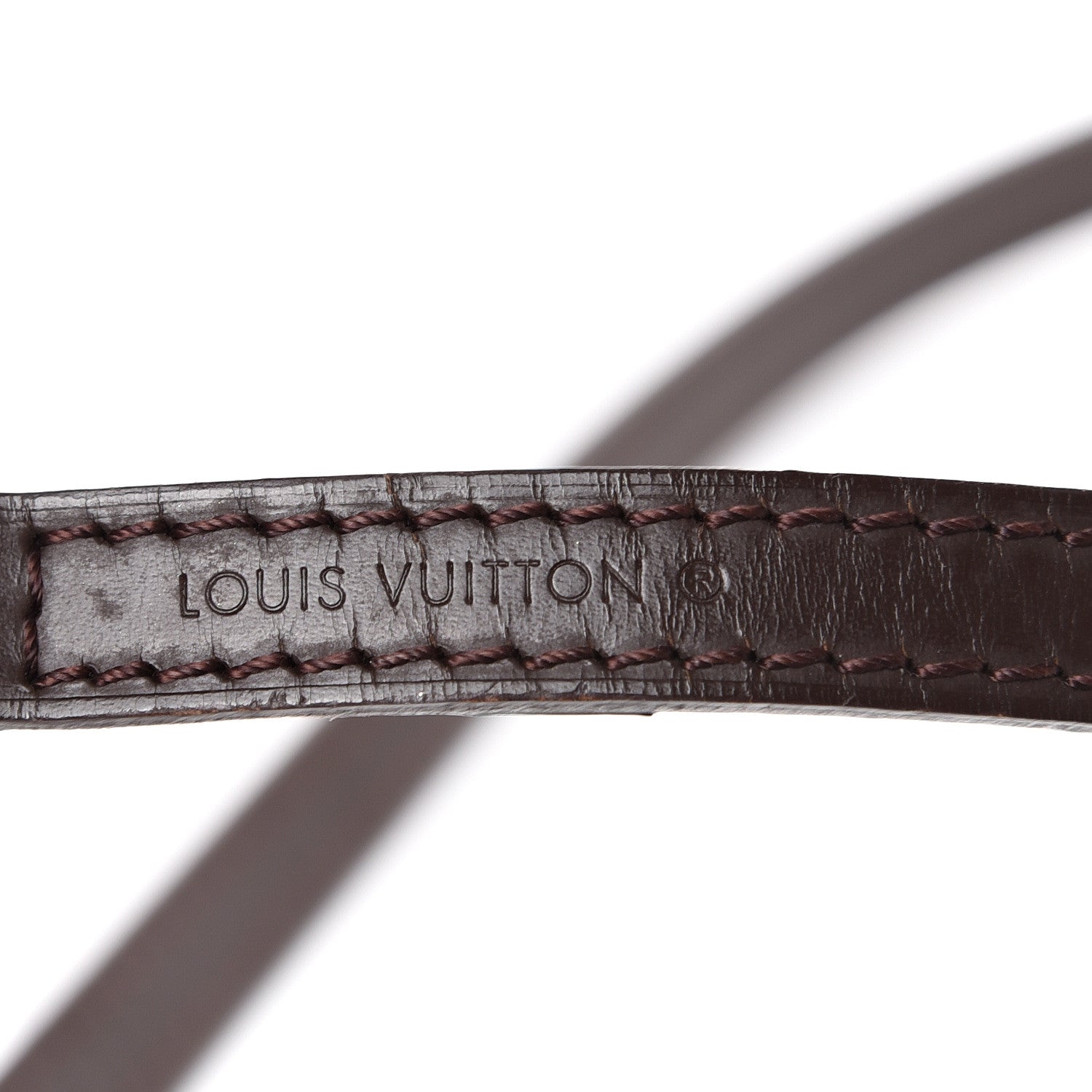 Louis Vuitton Calfskin 12mm Shoulder Strap Brown 3 of 7