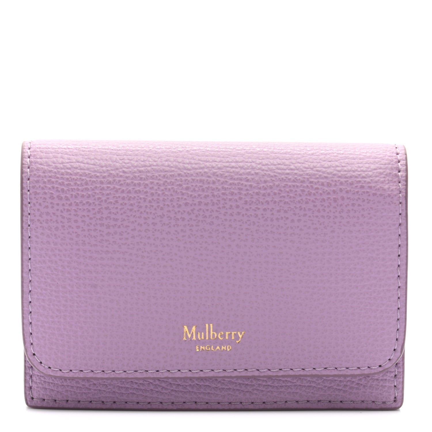 Mulberry Cross Grain Continental Card Holder Lilac 1 of 8