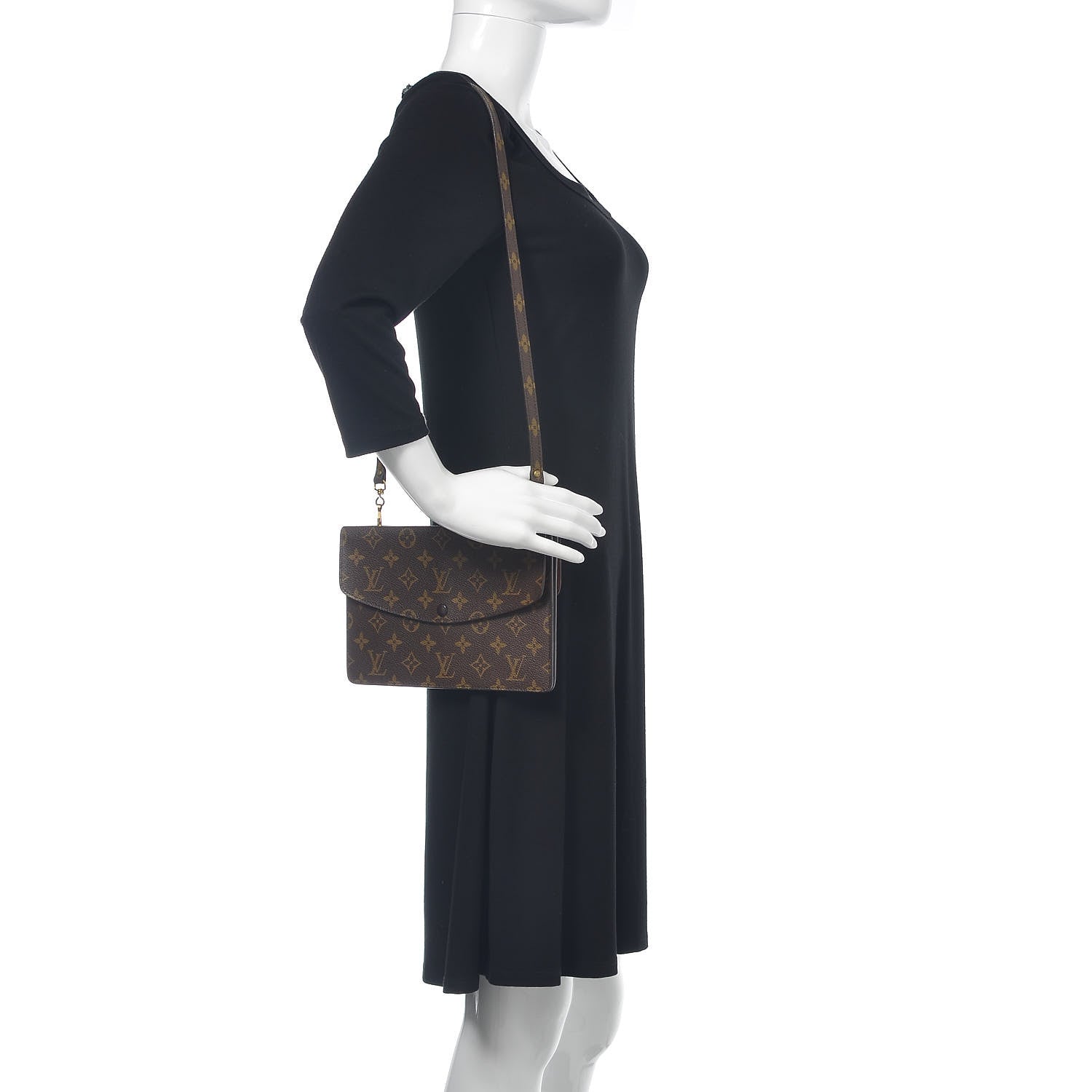 Louis Vuitton Monogram Pochette Double Rabat 3 of 12