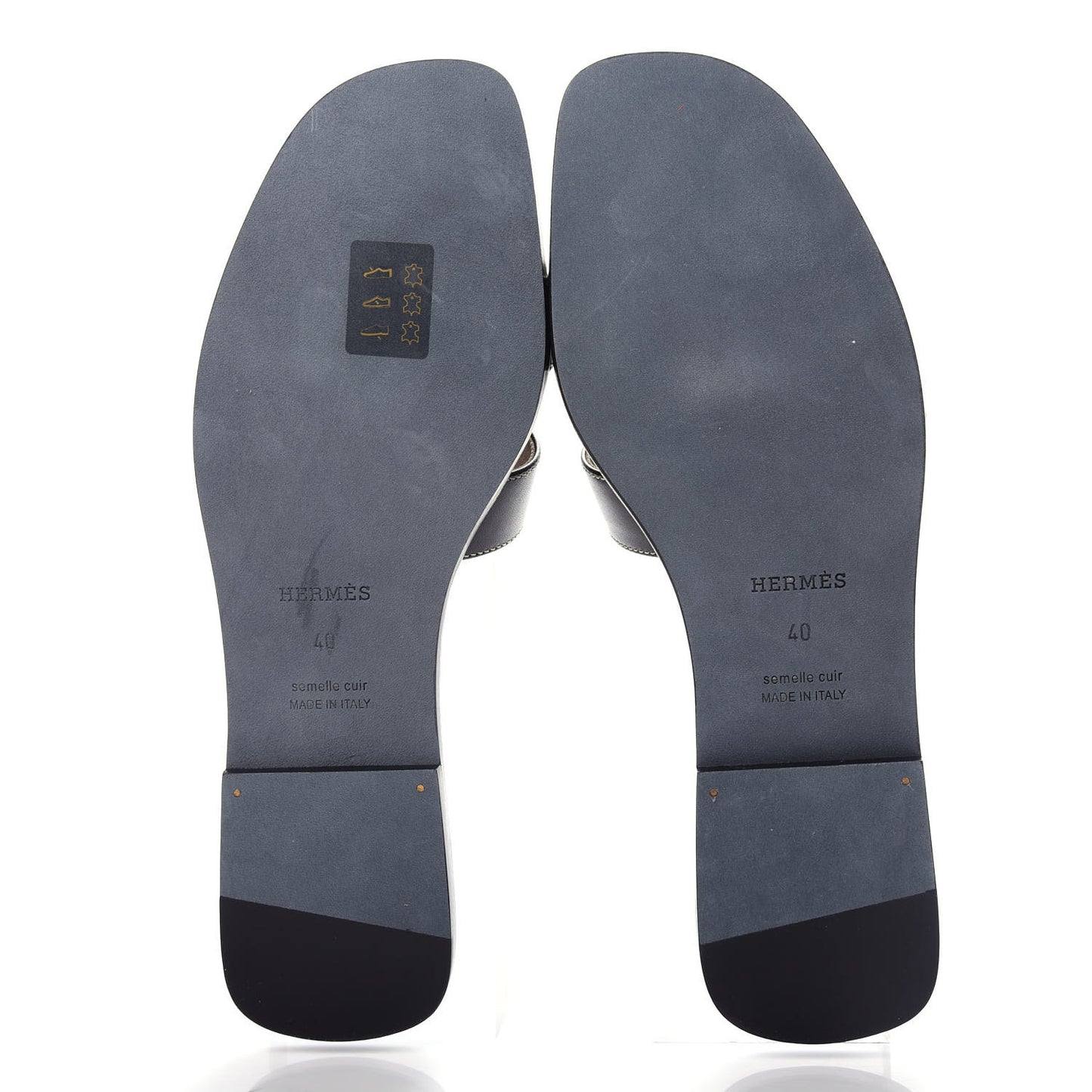 Box Calfskin Oran Sandals 40 Black
